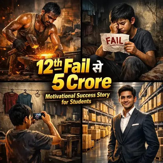 12th Fail to 5 Crore Motivational Success Story for Students