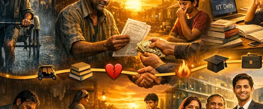 पिता का कर्ज - रिक्शा चालक के बेटे की IIT तक की सच्ची प्रेरणादायक कहानी, गरीबी से सफलता तक का सफर, Best Motivational Story in Hindi