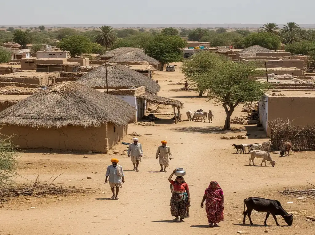 A young Indian village girl