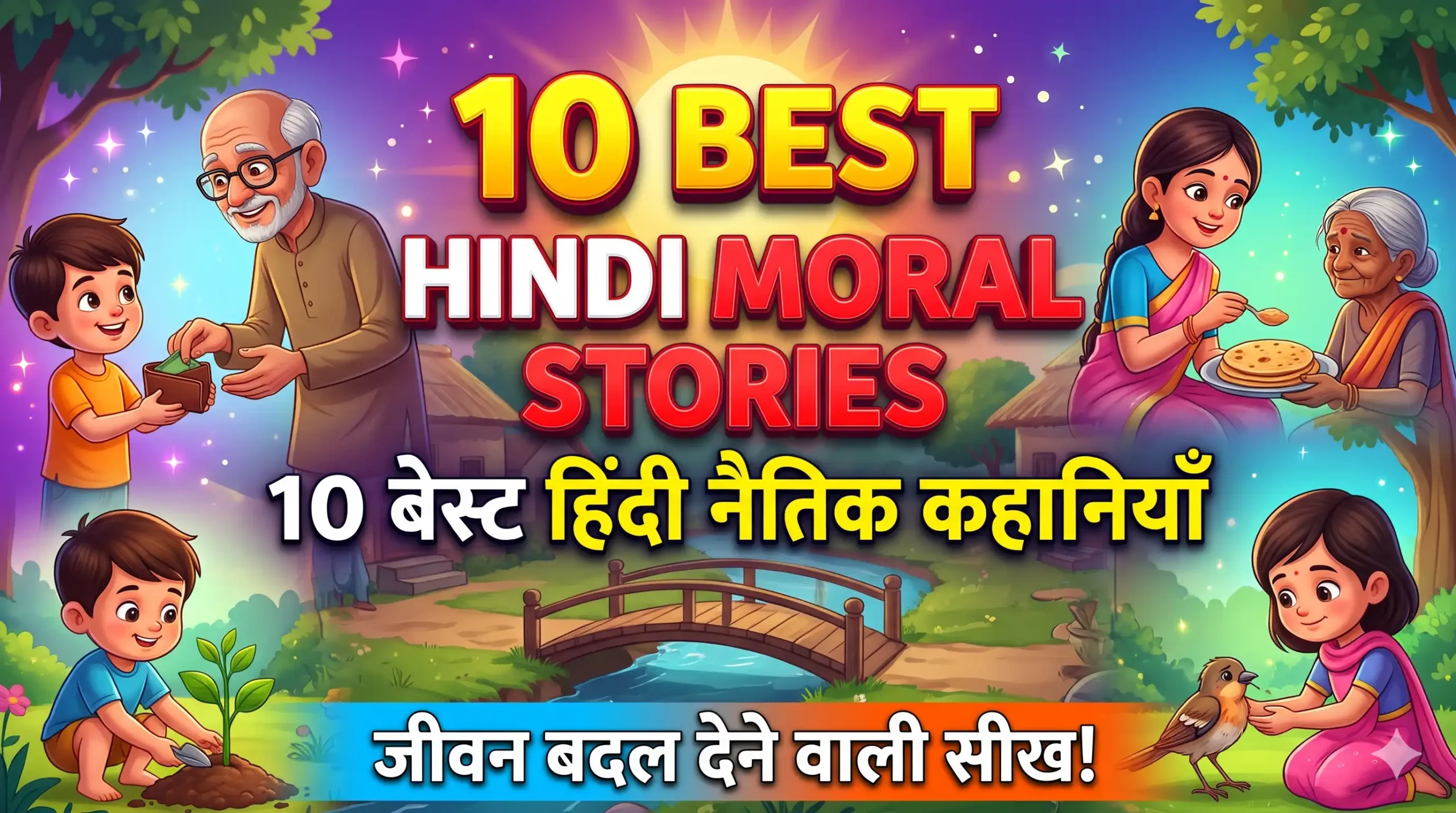 10 Best Hindi Moral Stories  10 छोटी प्रेरणादायक नैतिक कहानियाँ