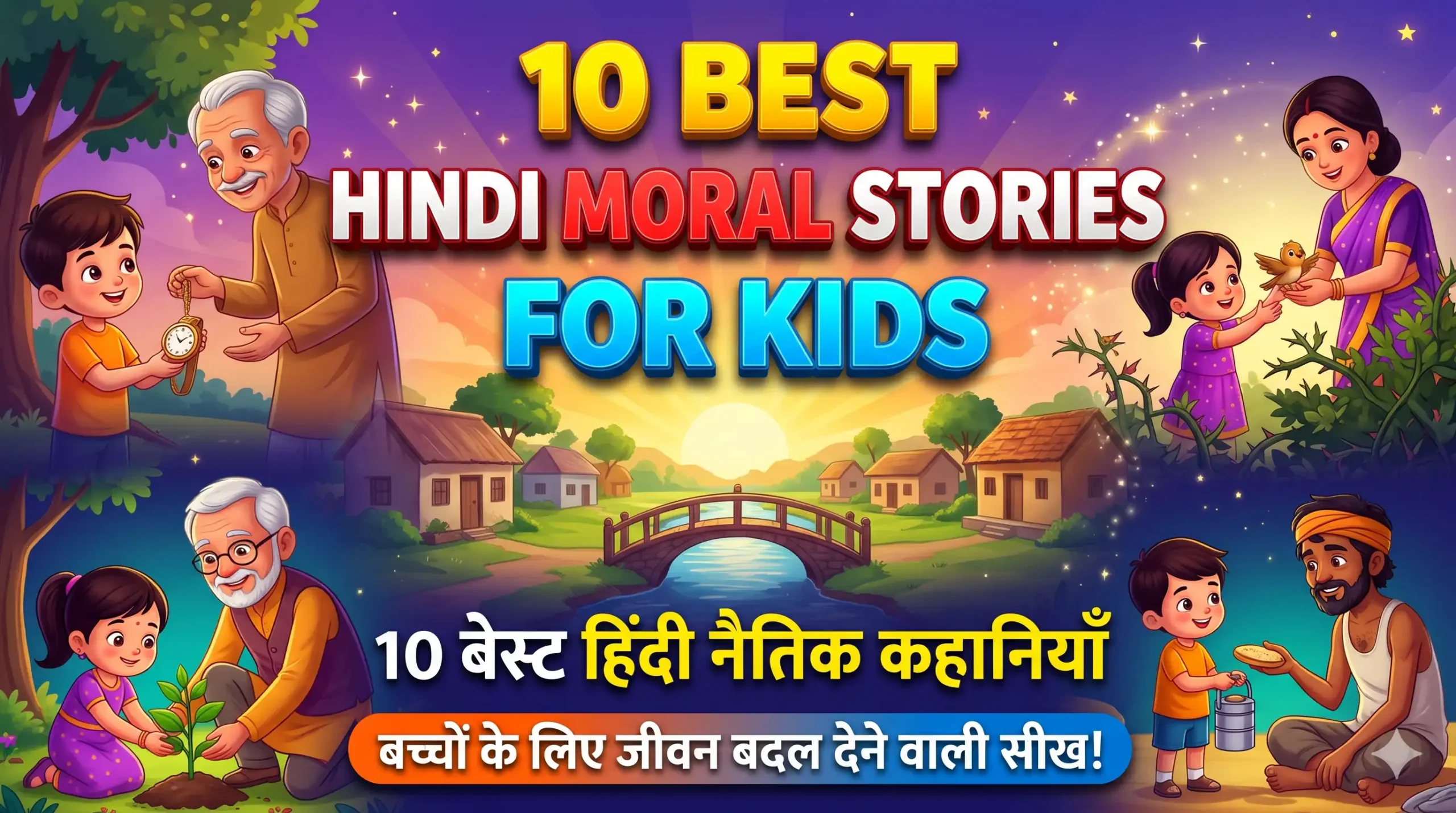 10 Best Hindi Moral Stories For Kids – बच्चों की 10 नैतिक कहानियाँ 1 10 Best Hindi Moral Stories for Kids – बच्चों की 10 नैतिक कहानियाँ