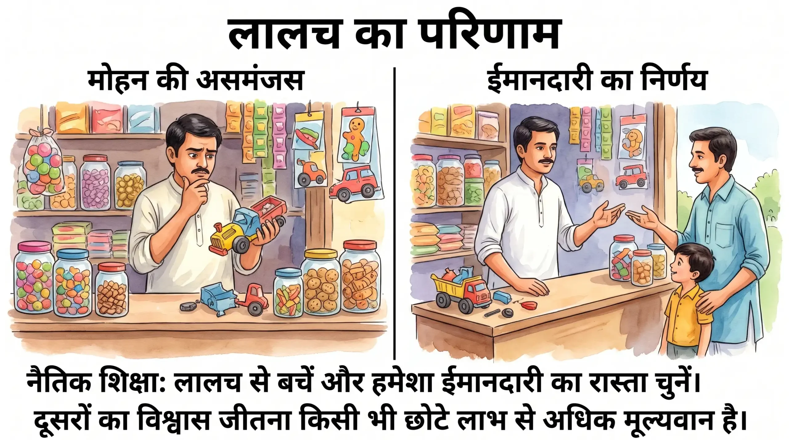 10 Best Hindi Moral Stories For Kids – बच्चों की 10 नैतिक कहानियाँ 10 लालच का परिणाम